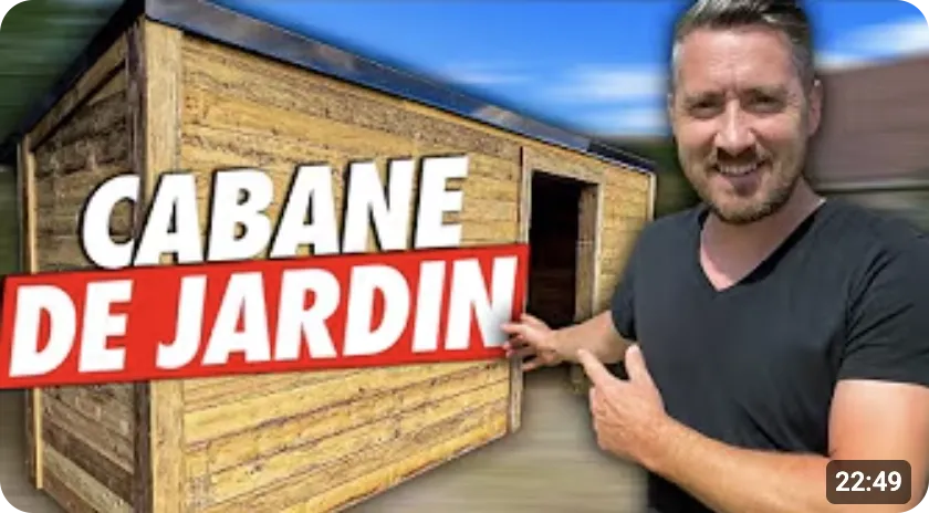 Réalisation Make in France : construction d'une cabane en planches de coffrage