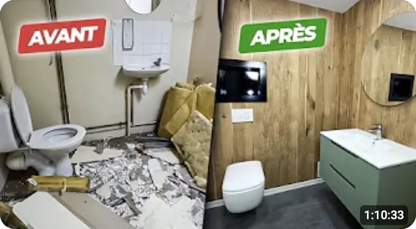 Réalisation Make in France : métamorphose complète d'un WC